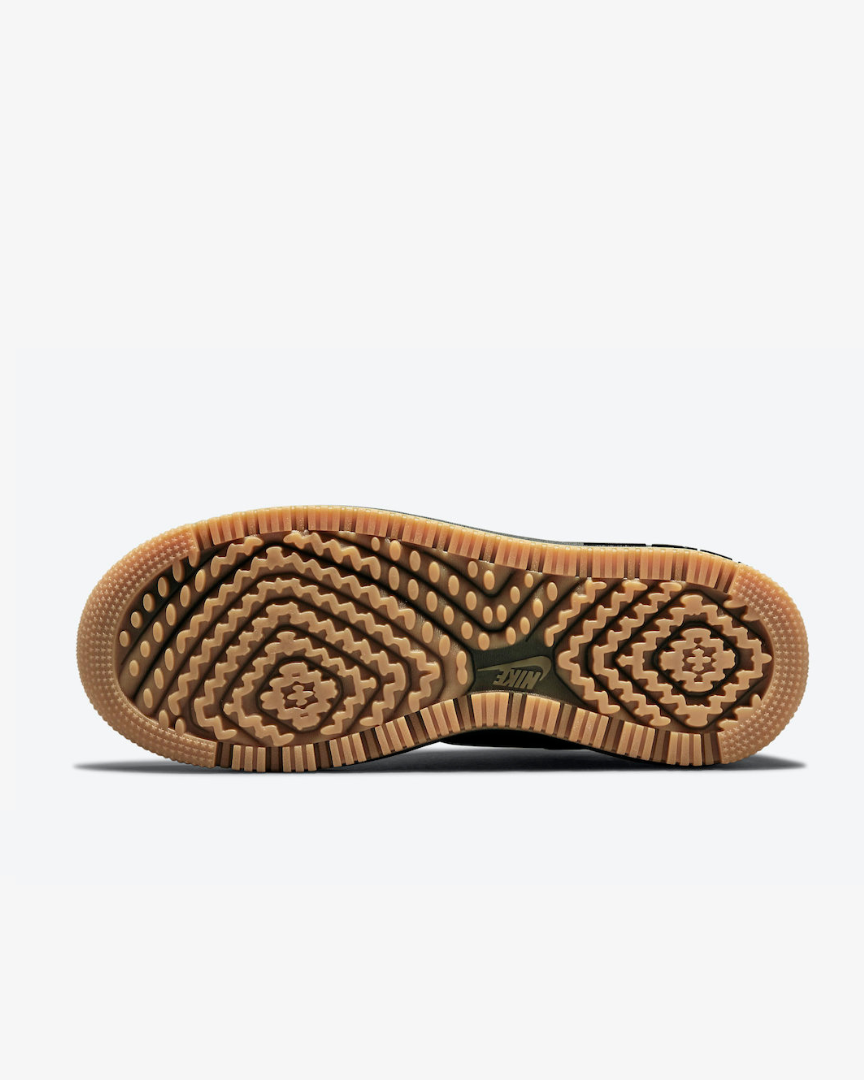 Tenis Air Force 1 Low Luxe Black Gum