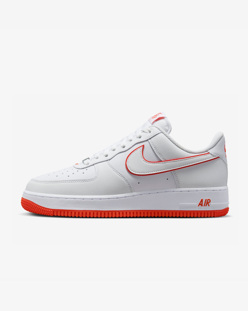 Tenis Air Force 1 Low '07 White Picante Red