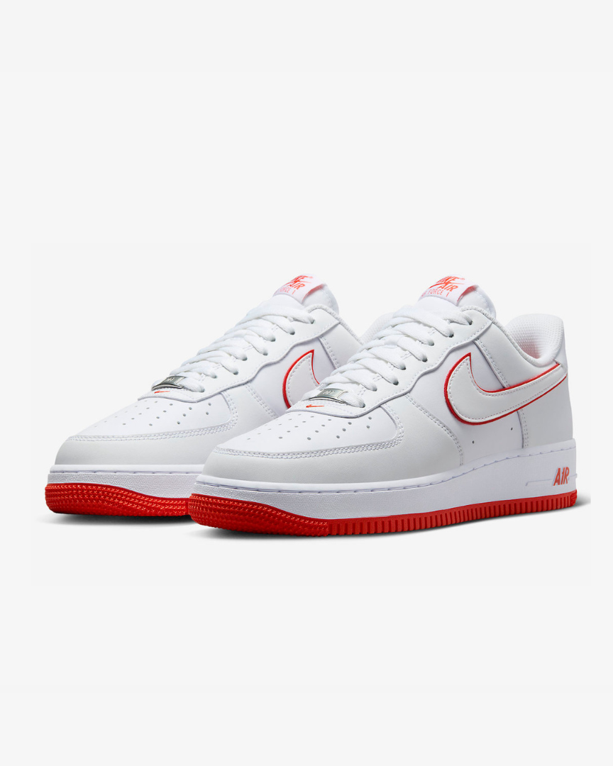 Tenis Air Force 1 Low '07 White Picante Red
