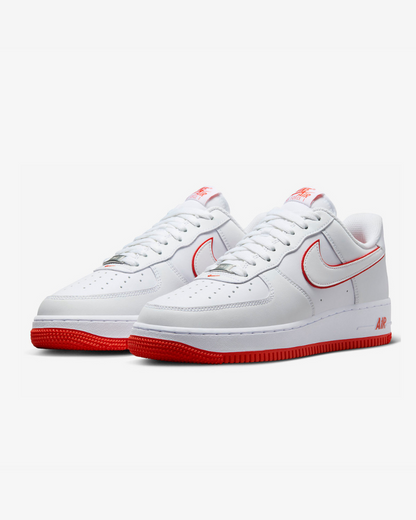 Tenis Air Force 1 Low '07 White Picante Red