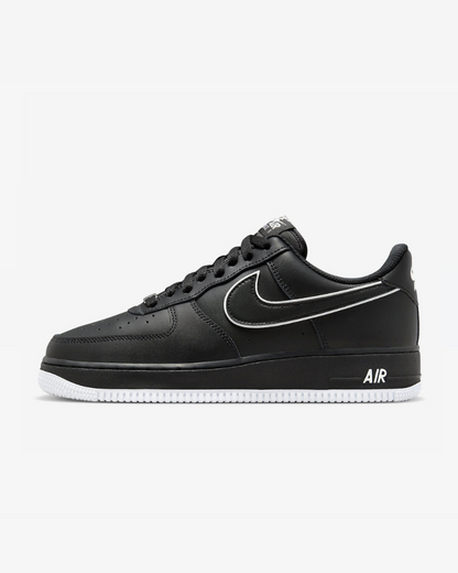 Tenis Air Force 1 Low '07 Black White Sole (2023)