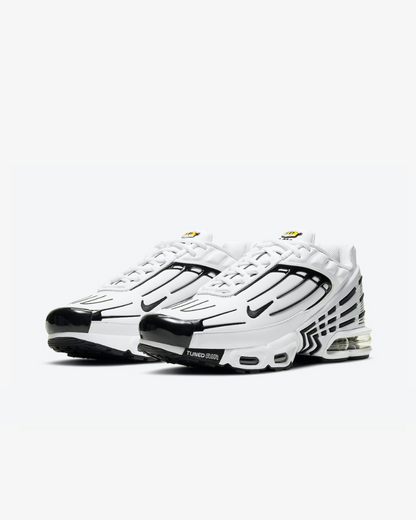 Tenis Air Max Plus 3 Leather Black White