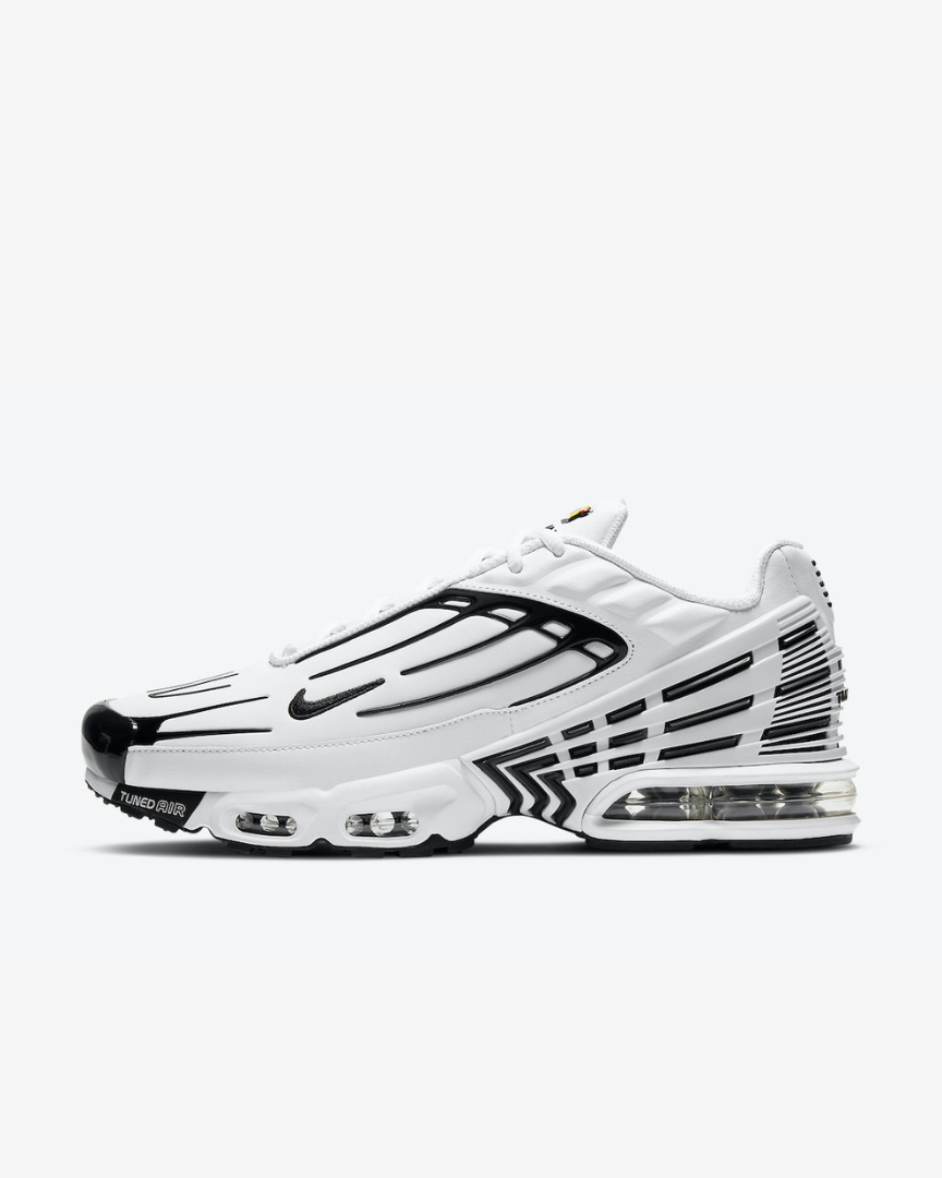 Tenis Air Max Plus 3 Leather Black White